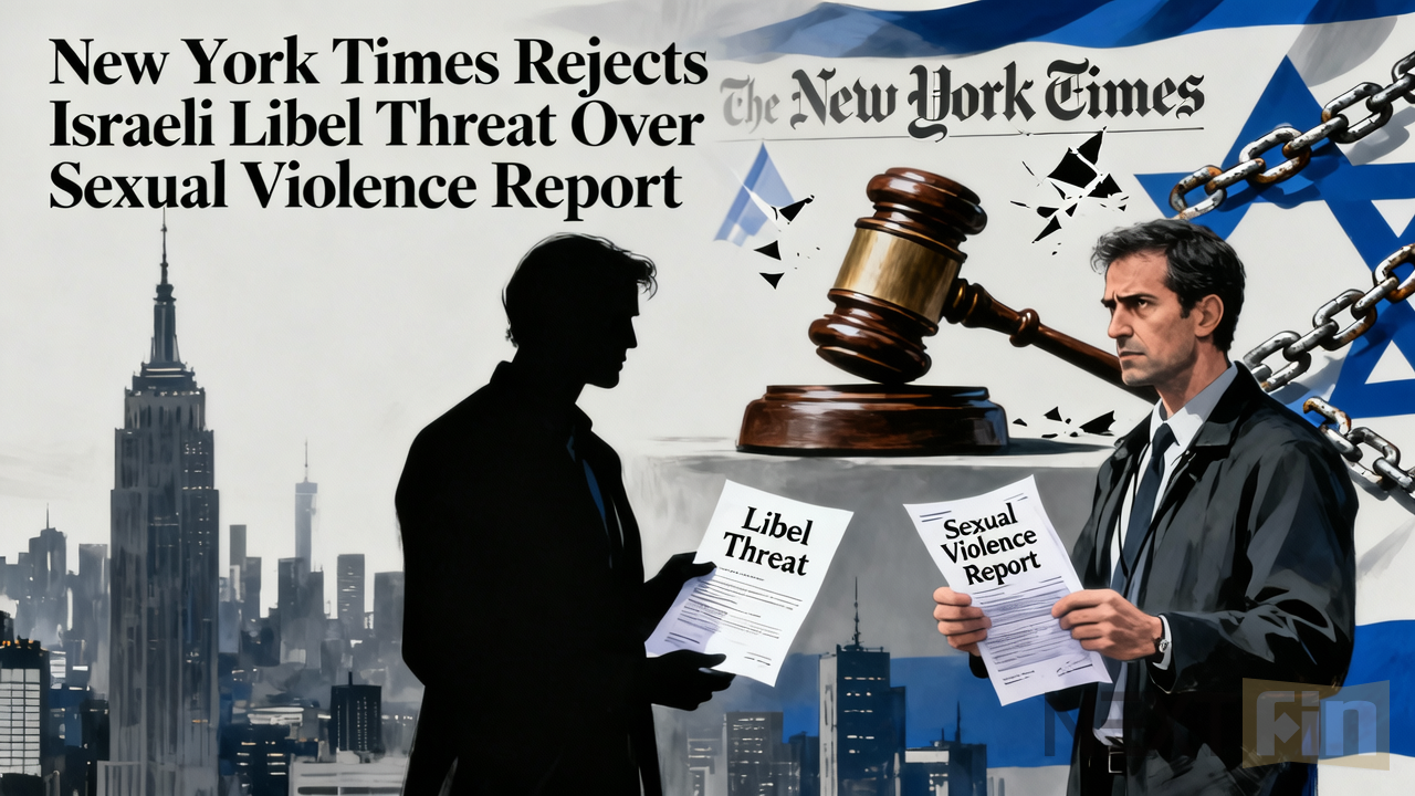 New York Times Rejects Israeli Libel Threat Over Sexual Violence Report
