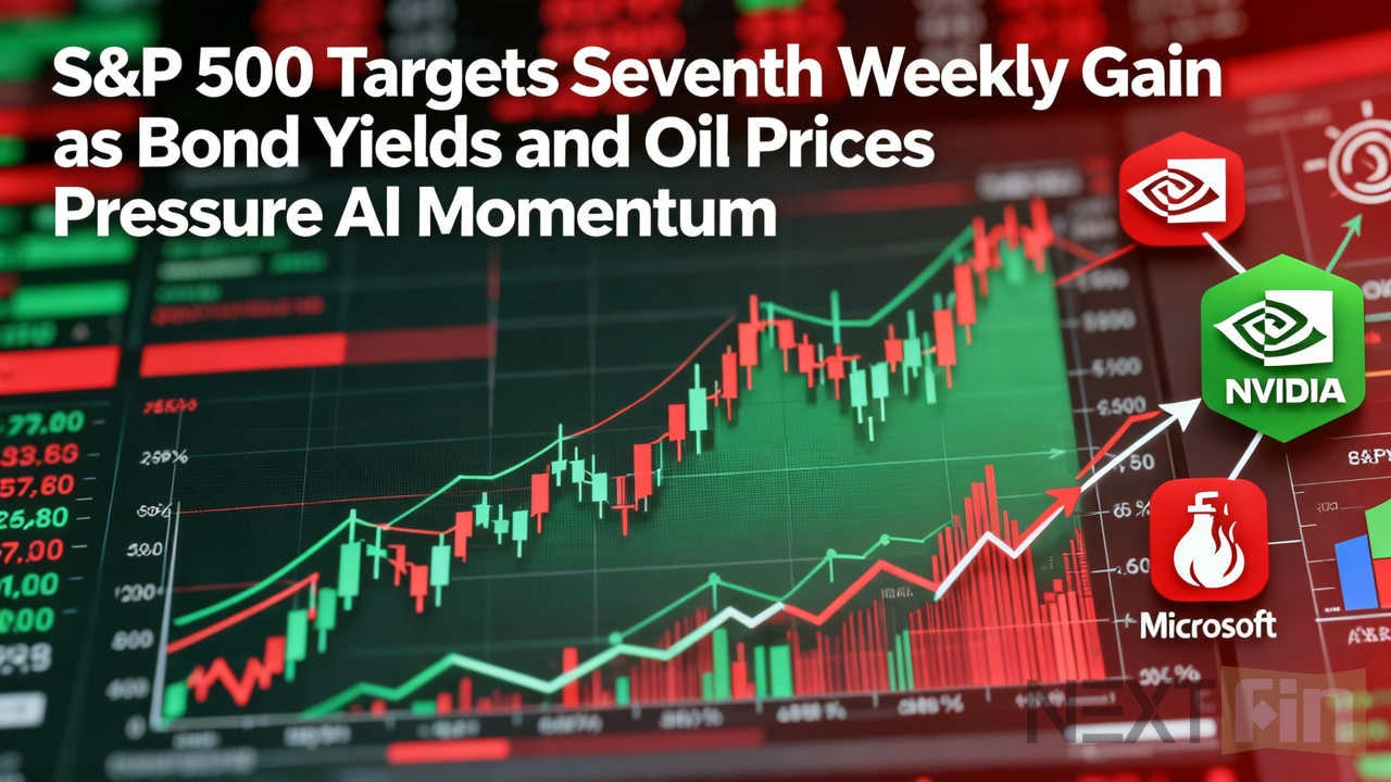 S&P 500 Targets Seventh Weekly Gain as Bond Yields and Oil Prices Pressure AI Momentum