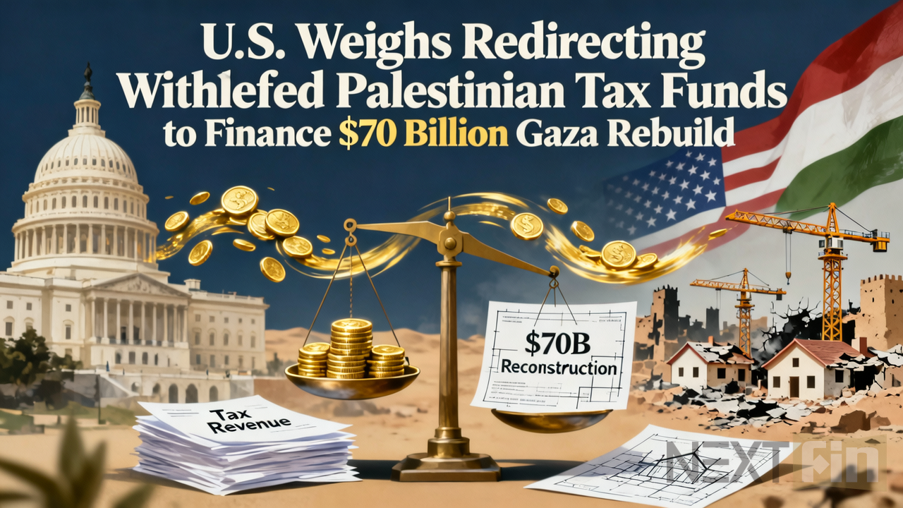 U.S. Weighs Redirecting Withheld Palestinian Tax Funds to Finance $70 Billion Gaza Rebuild