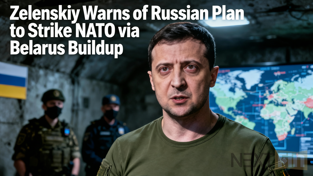 Zelenskiy Warns of Russian Plan to Strike NATO via Belarus Buildup