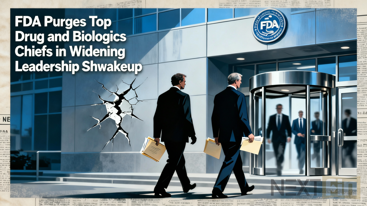 FDA Purges Top Drug and Biologics Chiefs in Widening Leadership Shakeup