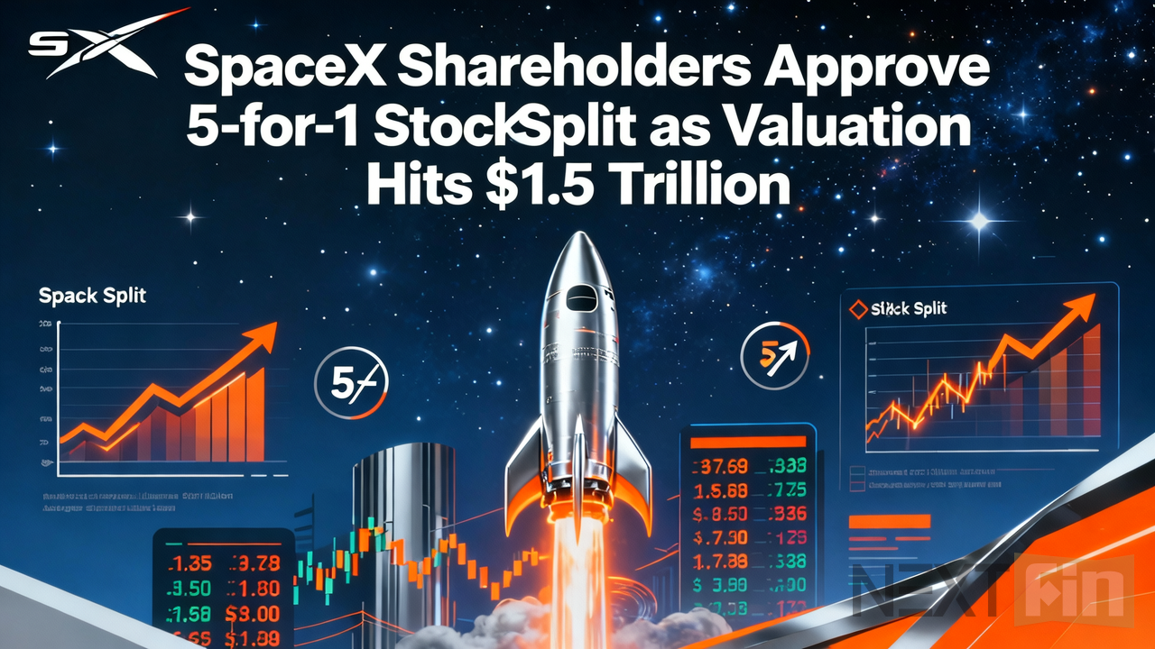 SpaceX Shareholders Approve 5-for-1 Stock Split as Valuation Hits $1.5 Trillion