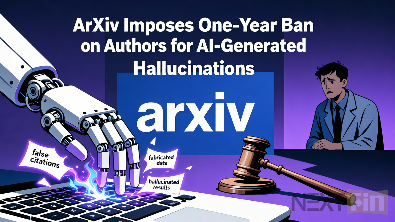 ArXiv Imposes One-Year Ban on Authors for AI-Generated Hallucinations