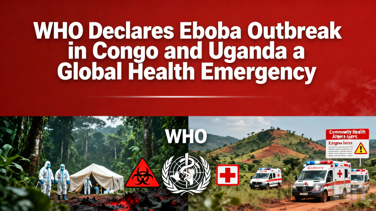 WHO Declares Ebola Outbreak in Congo and Uganda a Global Health Emergency
