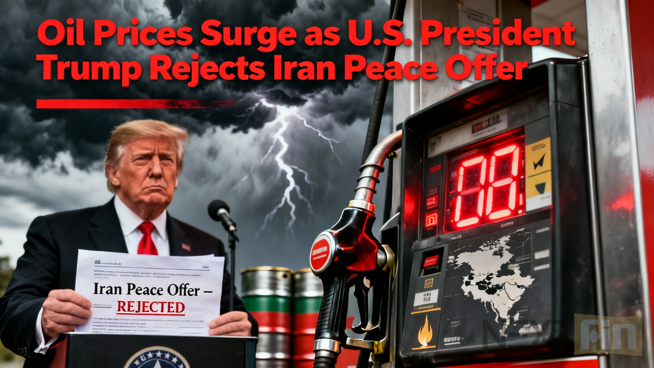 Oil Prices Surge as U.S. President Trump Rejects Iran Peace Offer