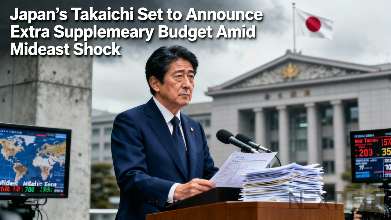 Japan’s Takaichi Set to Announce Extra Budget Amid Mideast Shock