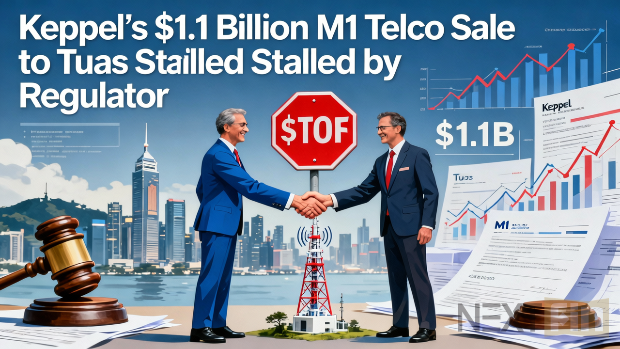Keppel’s $1.1 Billion M1 Telco Sale to Tuas Stalled by Regulator