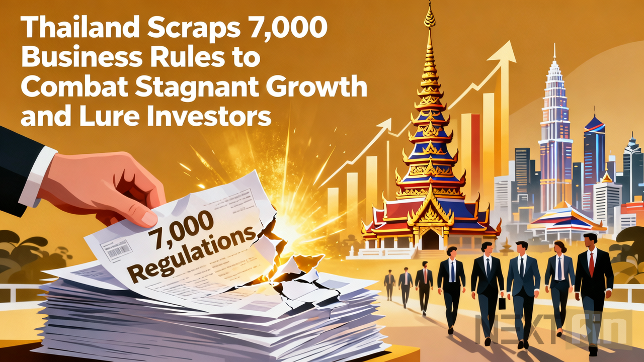Thailand Scraps 7,000 Business Rules to Combat Stagnant Growth and Lure Investors
