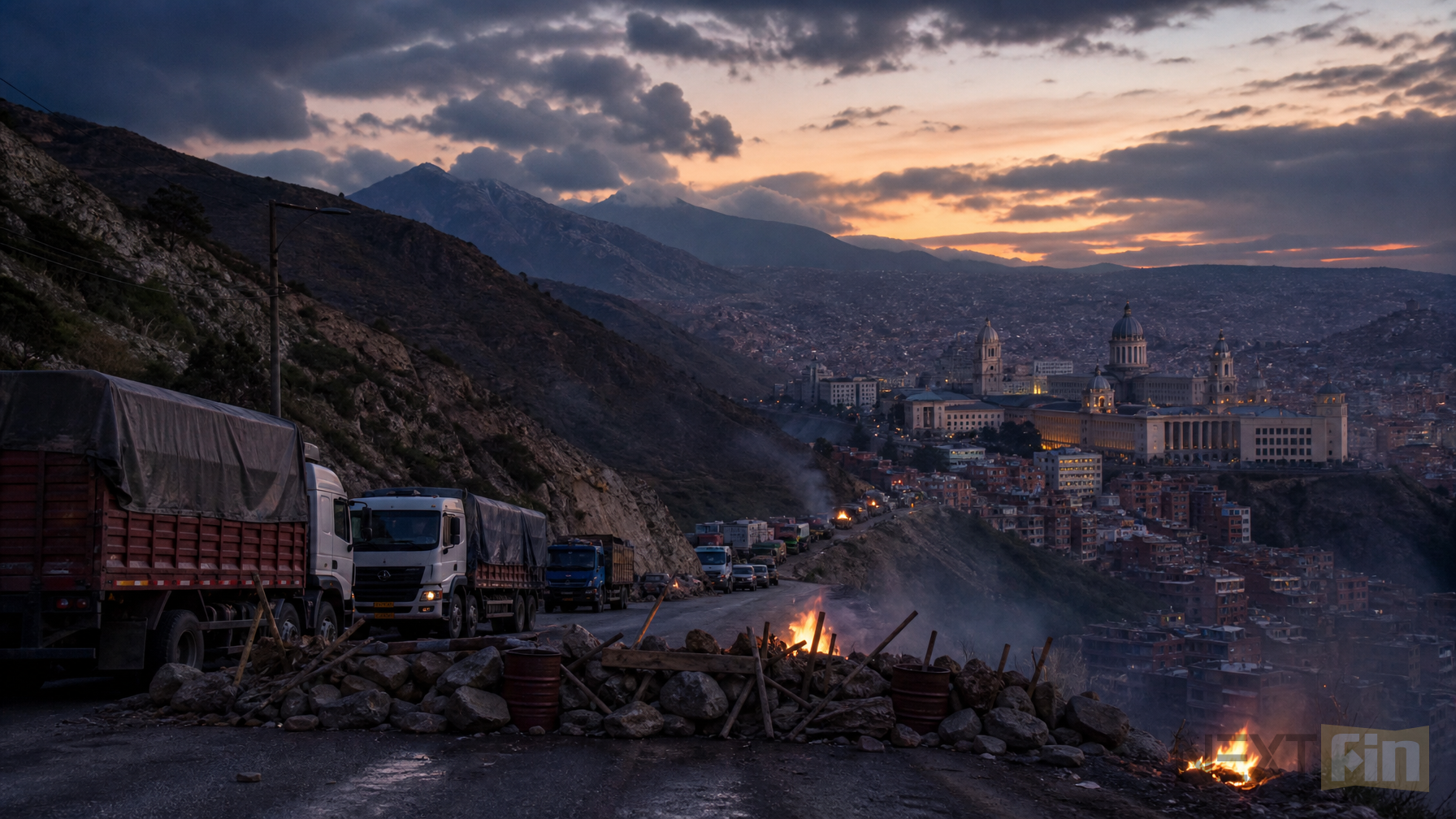Bolivia Declares State of Emergency as Blockades Choke Roads and Supplies