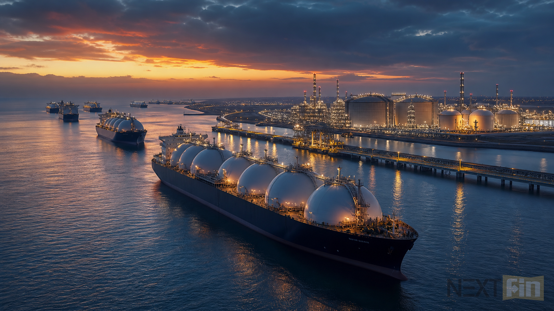 Empty LNG Tankers Mass Outside Qatar as Exports Tick Higher