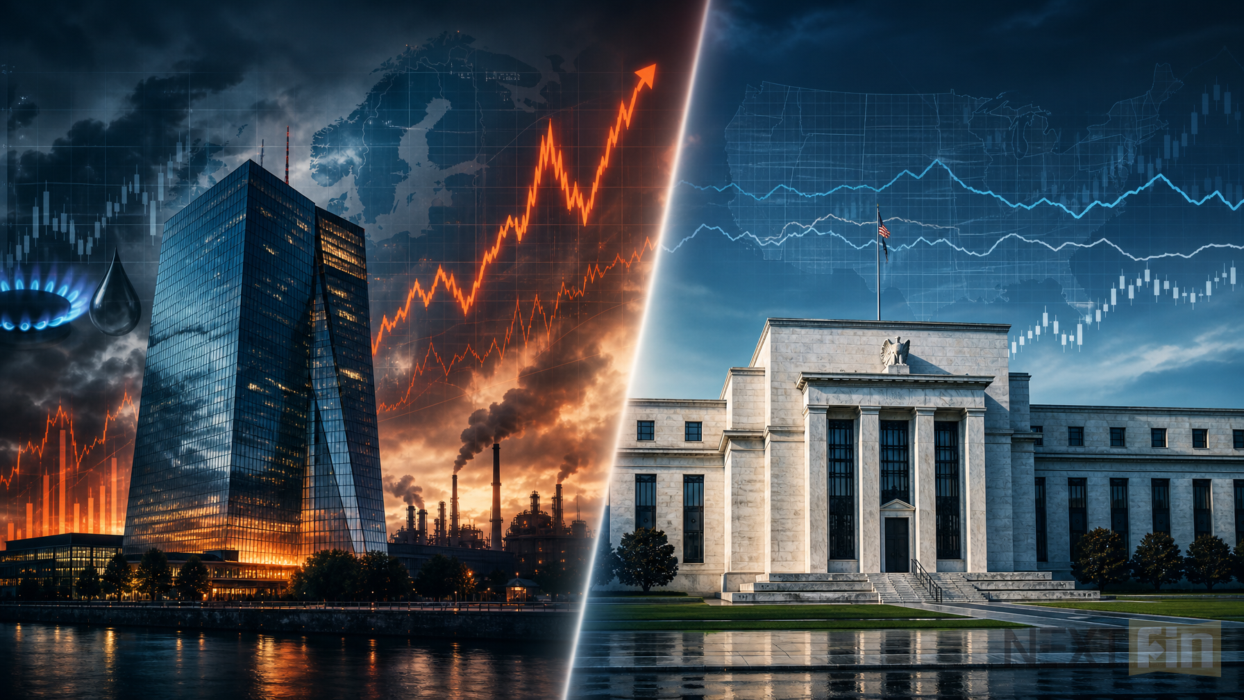 Fed and ECB Diverge as War-Driven Energy Shock Hits Europe First