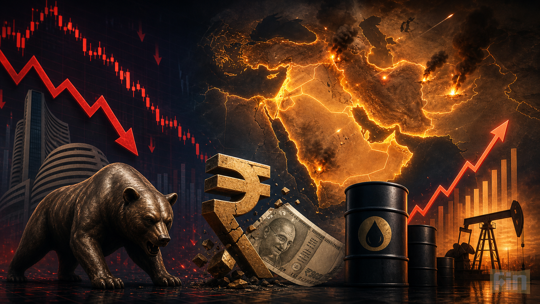 Indian Stocks, Rupee Slip as Trump Reignites Iran Tensions