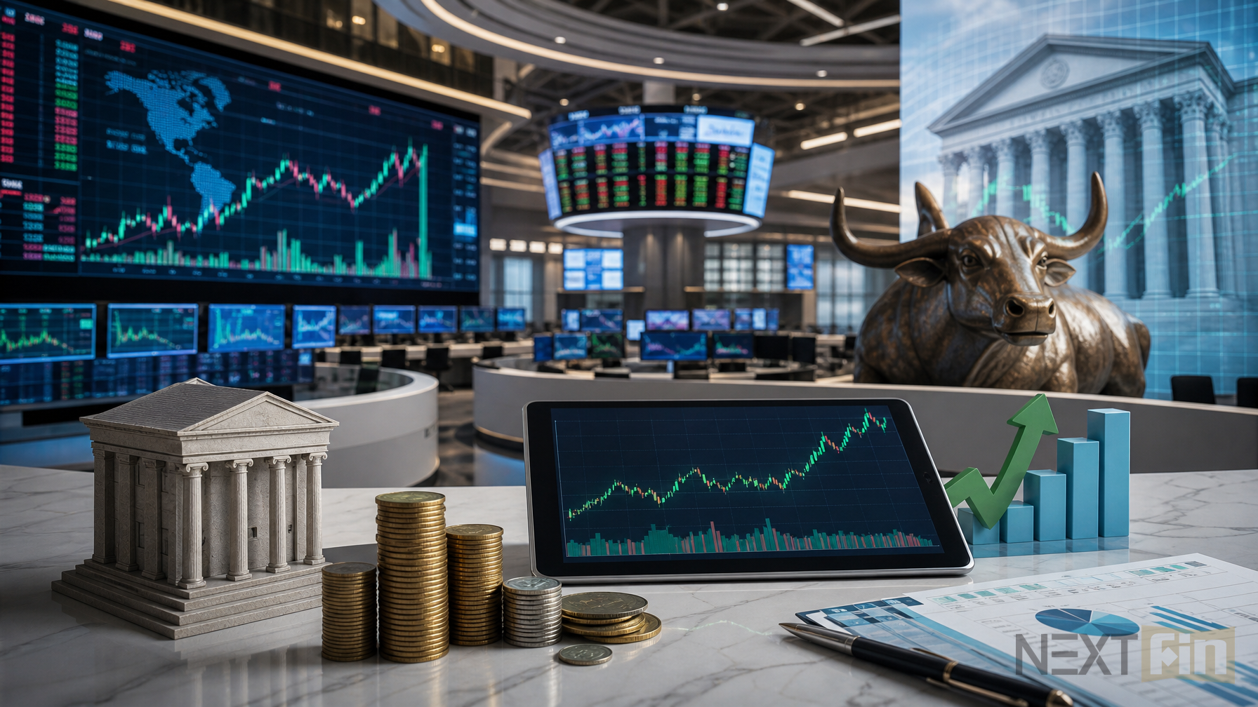 Indian Financials Rise Ahead of Earnings Test