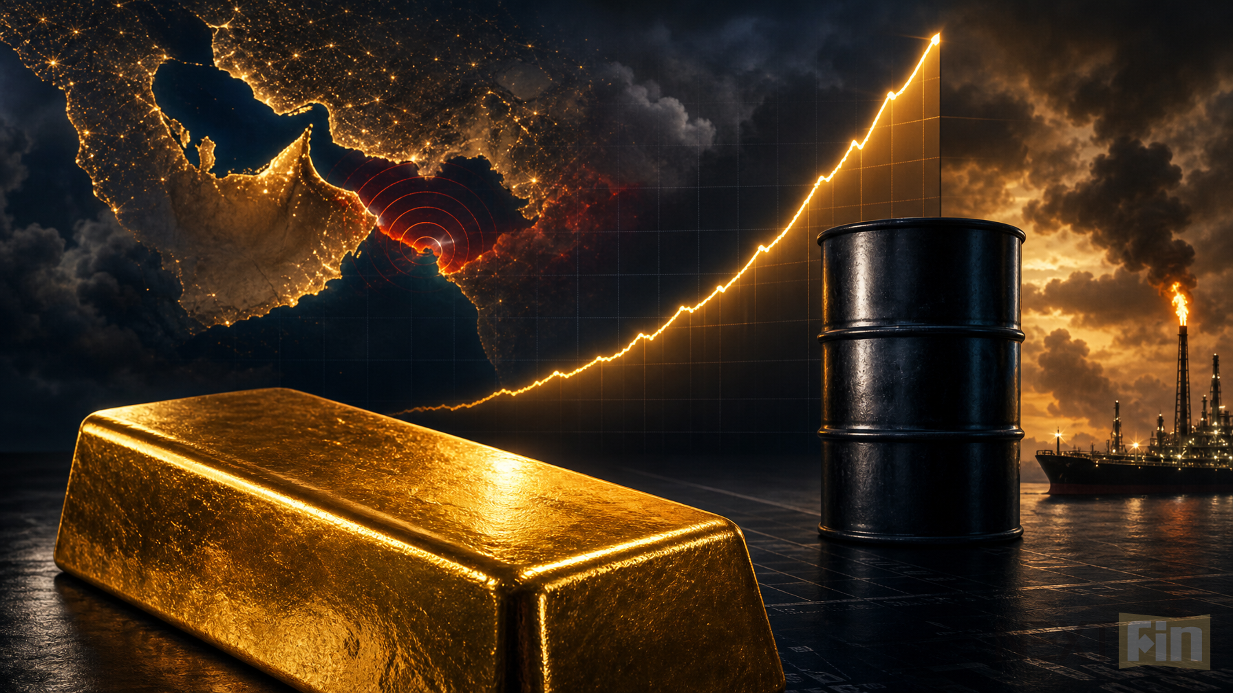 Gold Heads for Weekly Loss as Hormuz Strikes Lift Fed-Hike Bets