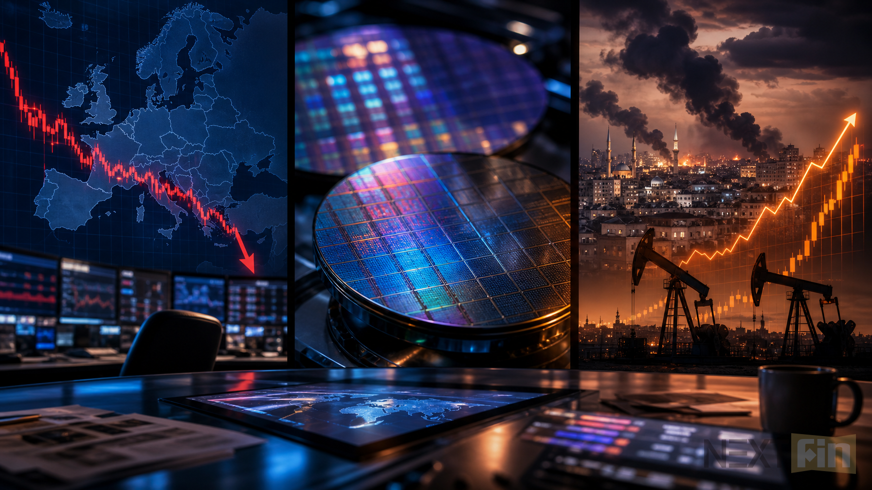 European Shares Drop as Tech Selloff and Middle East Conflict Hit Risk Appetite