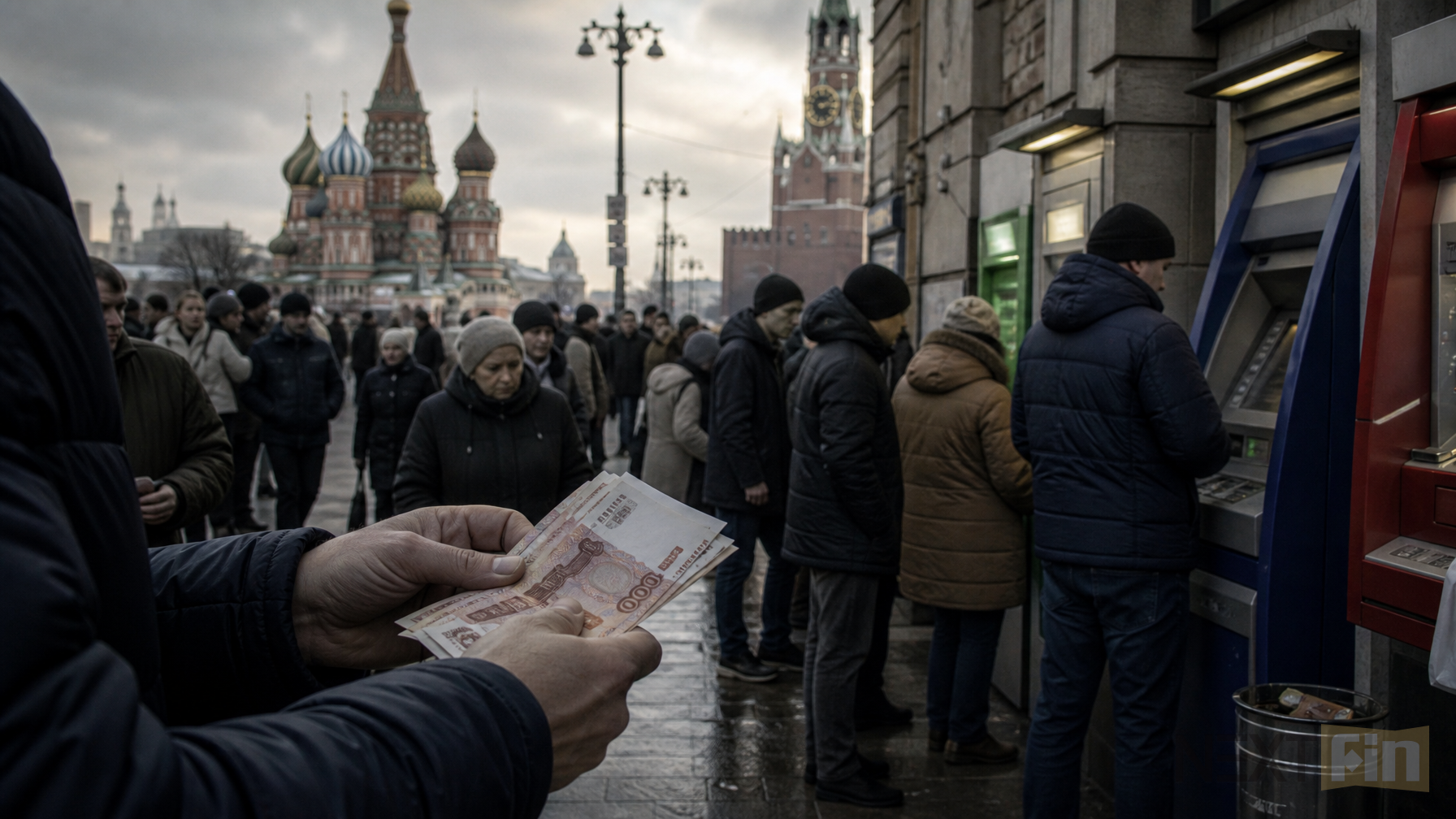 Russians Turn to Cash as Wartime Economy Slows