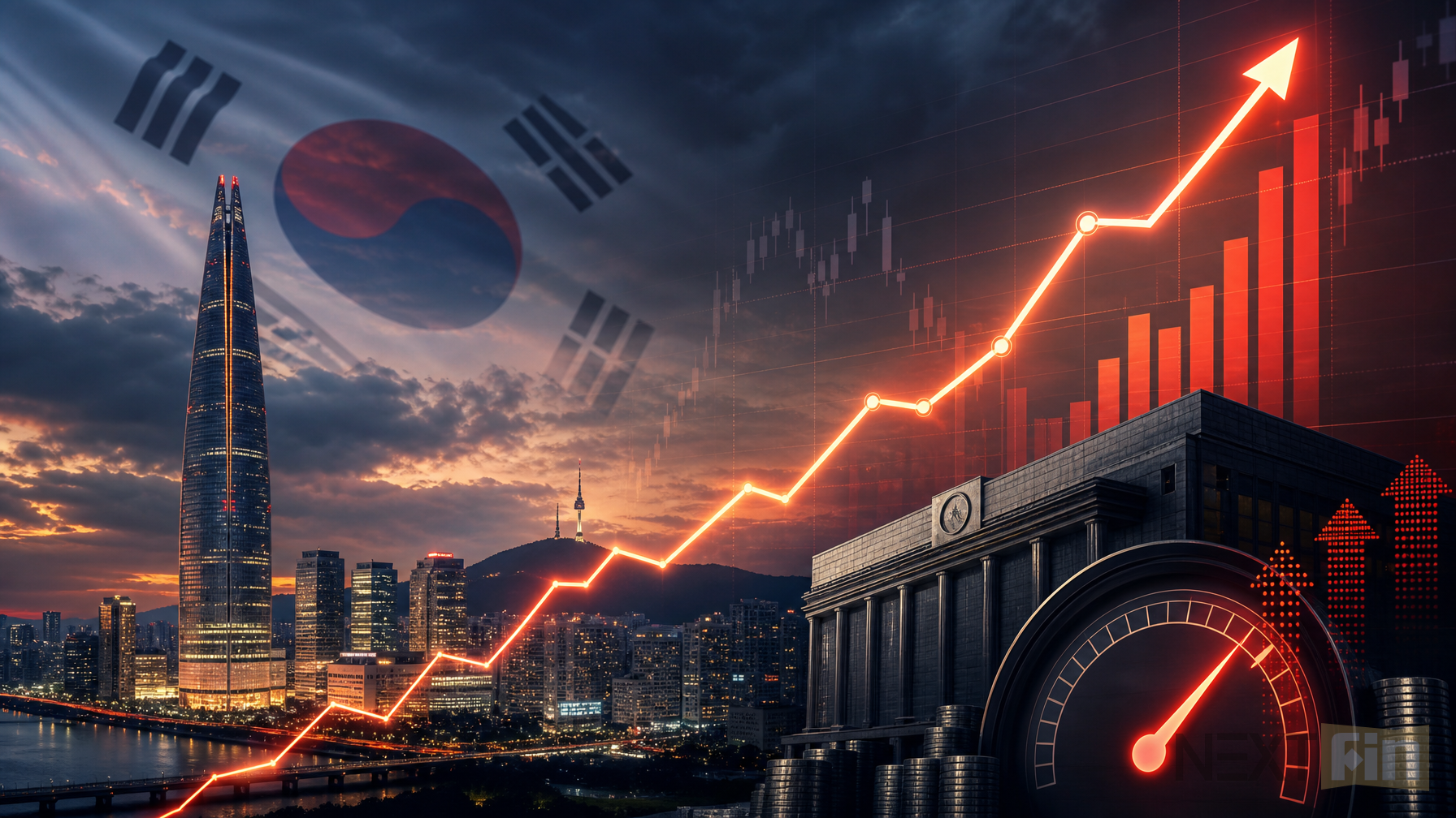 Bank of Korea Raises Rates for First Time Since 2023, Signals More Tightening Ahead