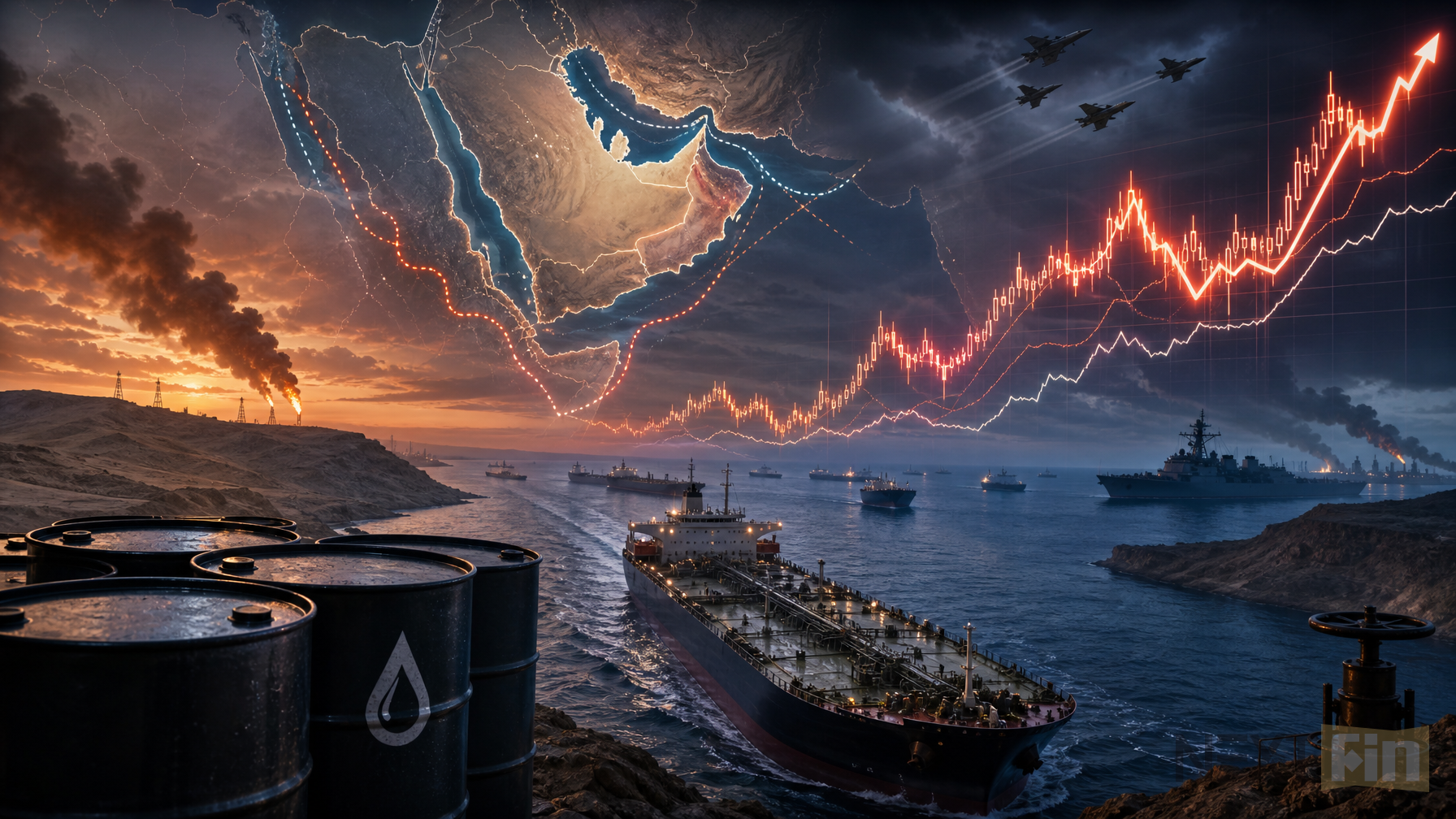 Brent Tops $100 as Red Sea Attacks Open a Second Front in Middle East War