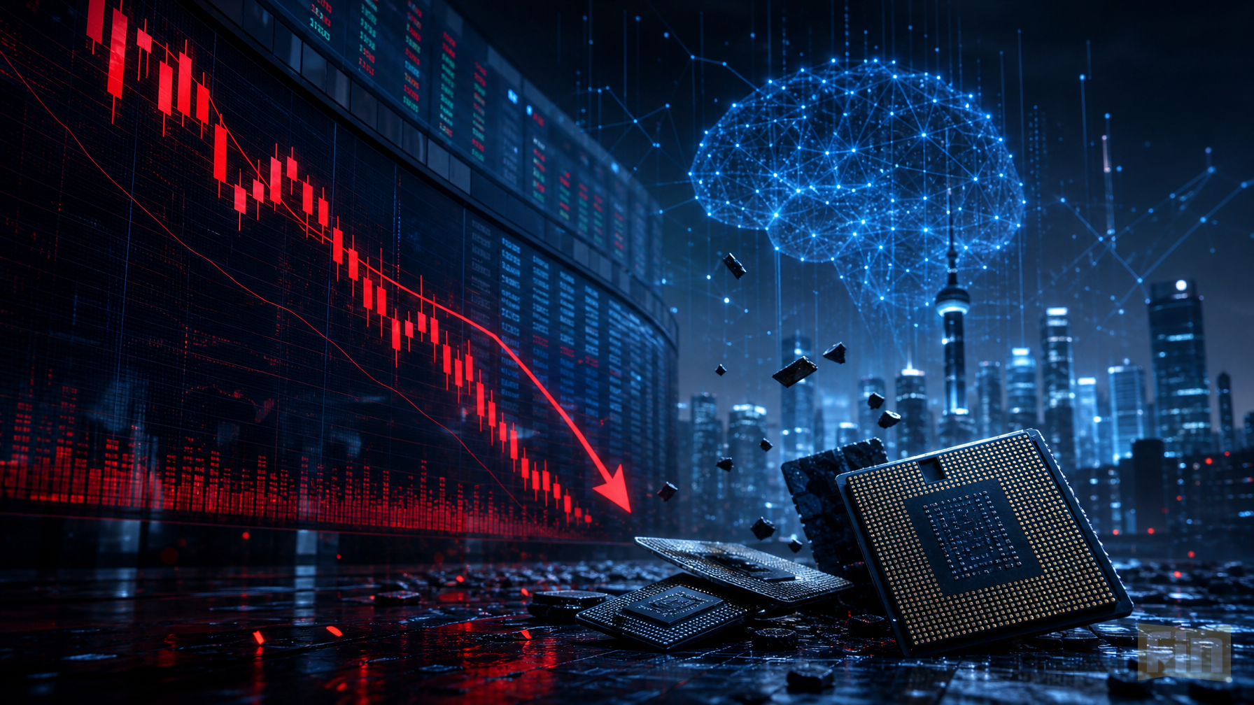 Korean Stocks Sink as Chipmakers Plunge on Deepening AI Fatigue