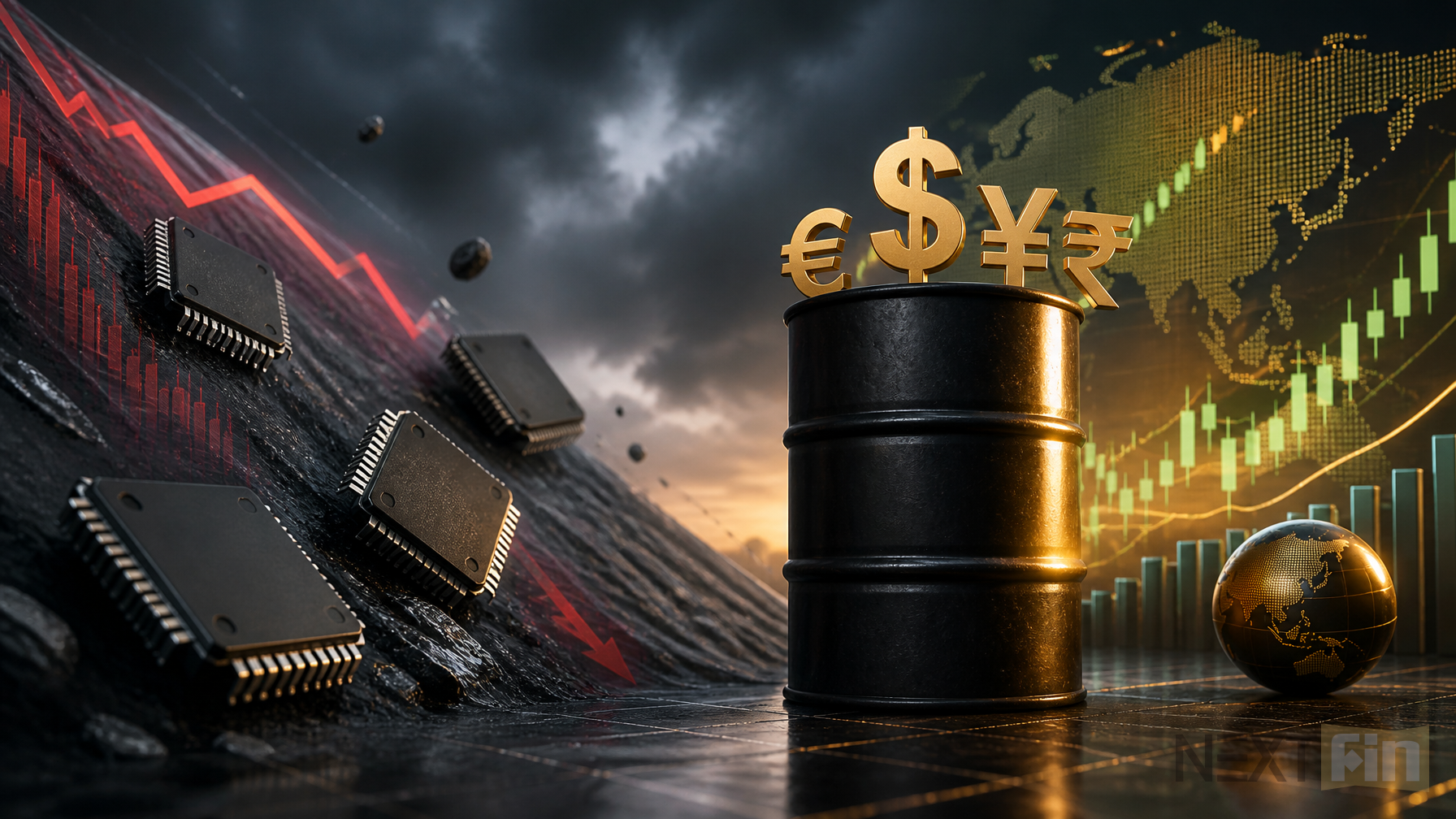 Chips Drag Emerging Stocks to April Low as Oil Shields Currencies