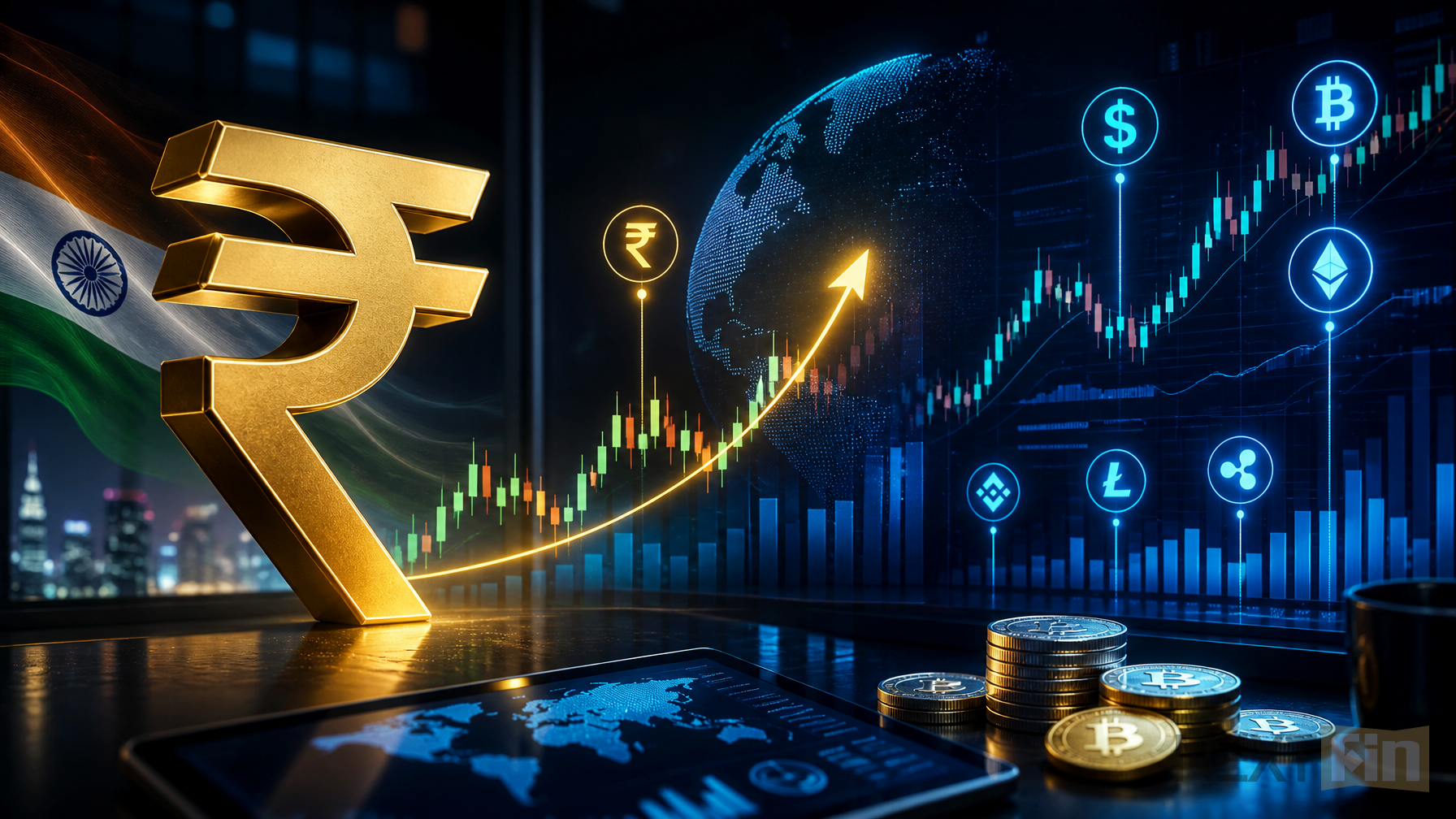 Rupee Rally Cuts The Local Cost of Indian Crypto Buying