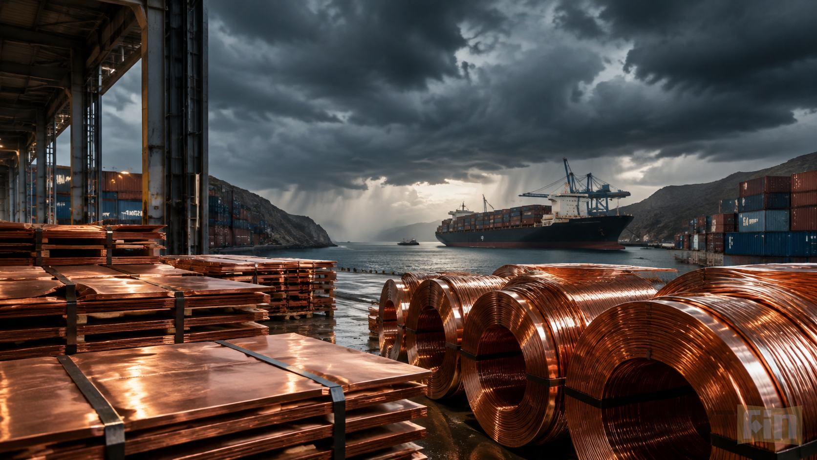 US Copper Nears Record as Tariffs Meet Hormuz Risk
