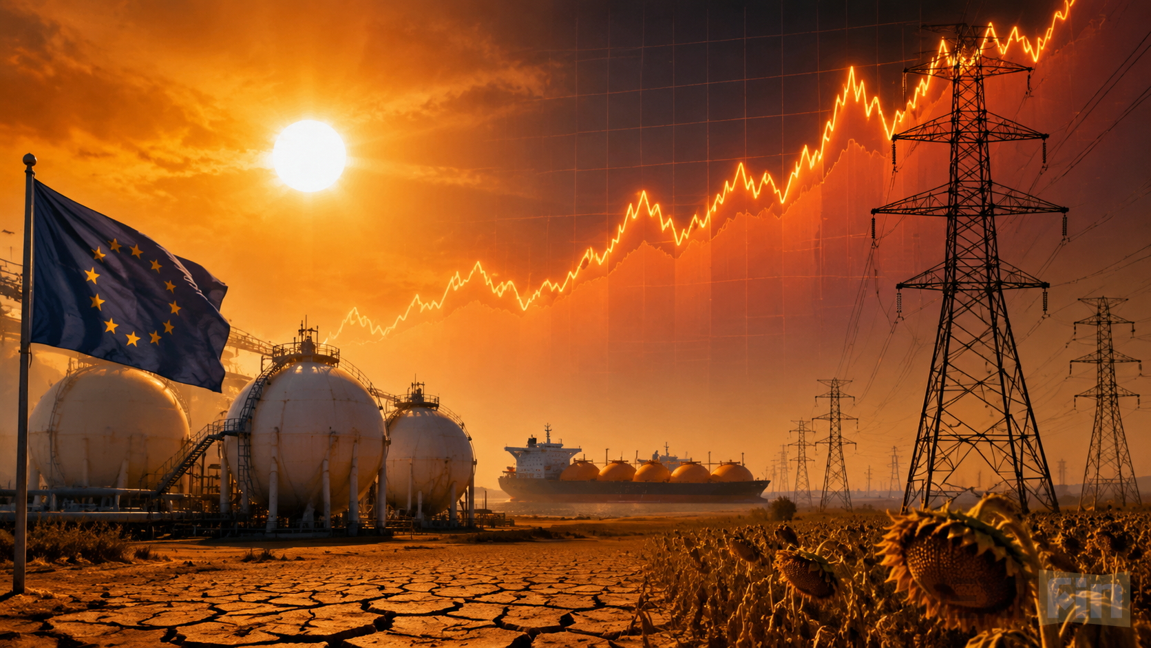 Heatwaves Push European Gas Prices Toward Iran War Highs