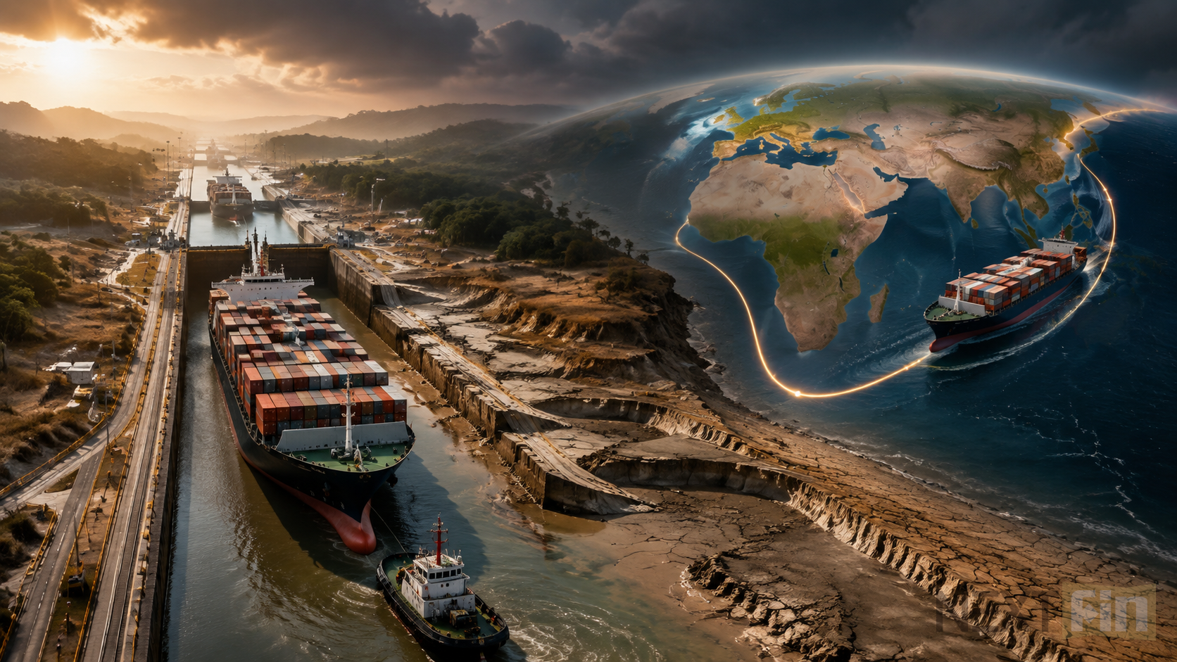 Panama Canal Fees Hit Record High as Drought and Red Sea Conflict Choke Shipping