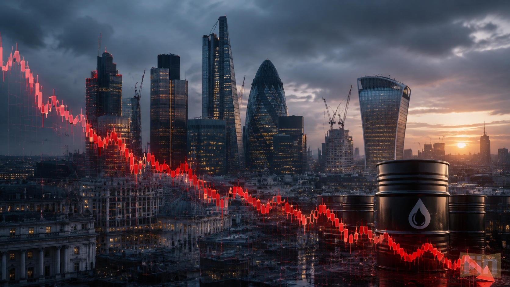 FTSE 100 Futures Ease as Global Stocks Fall on UK Inflation Watch and Oil Risk