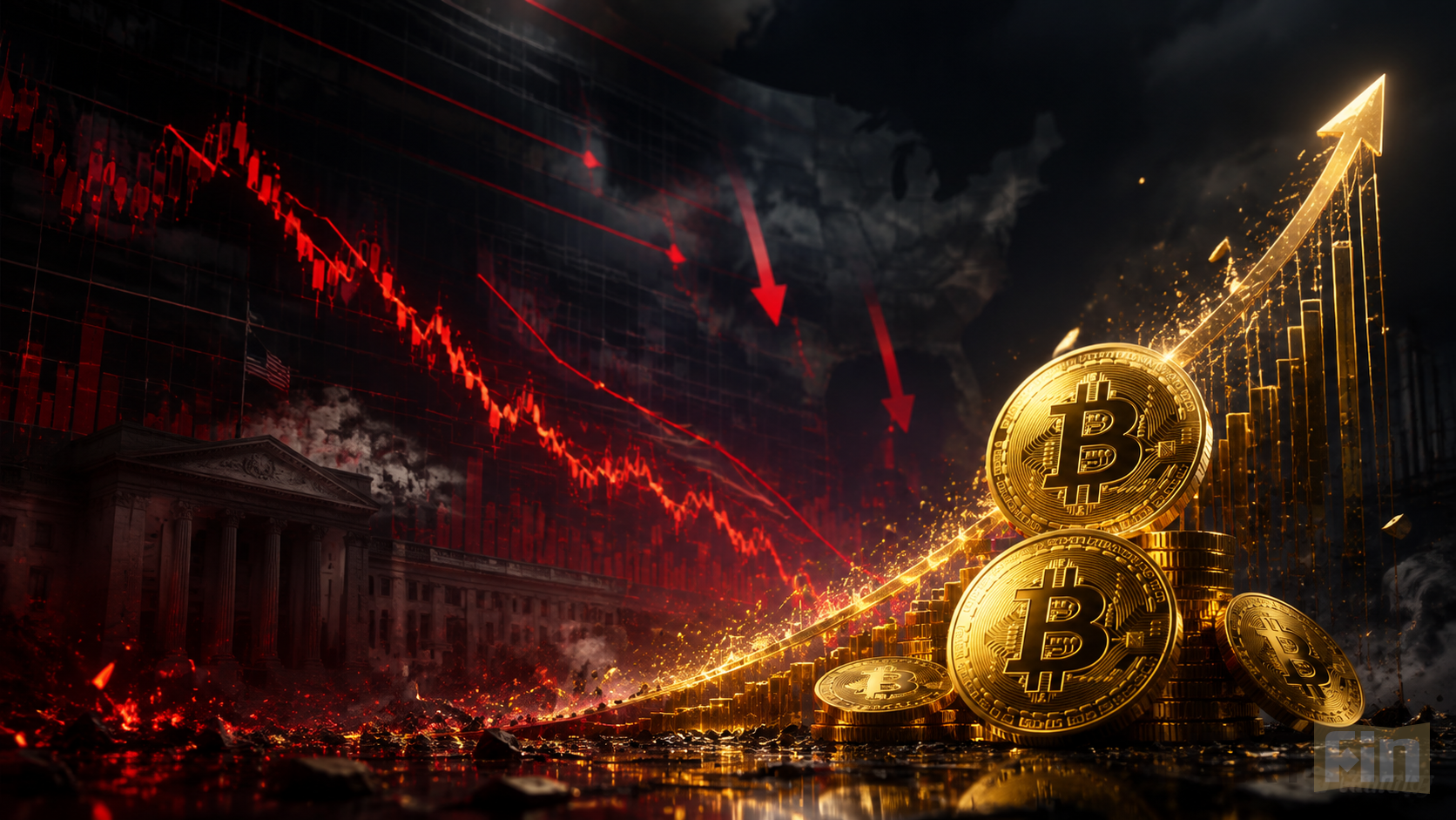 Bitcoin's Rally Leans on Fears That Fiscal Strains Are Mounting