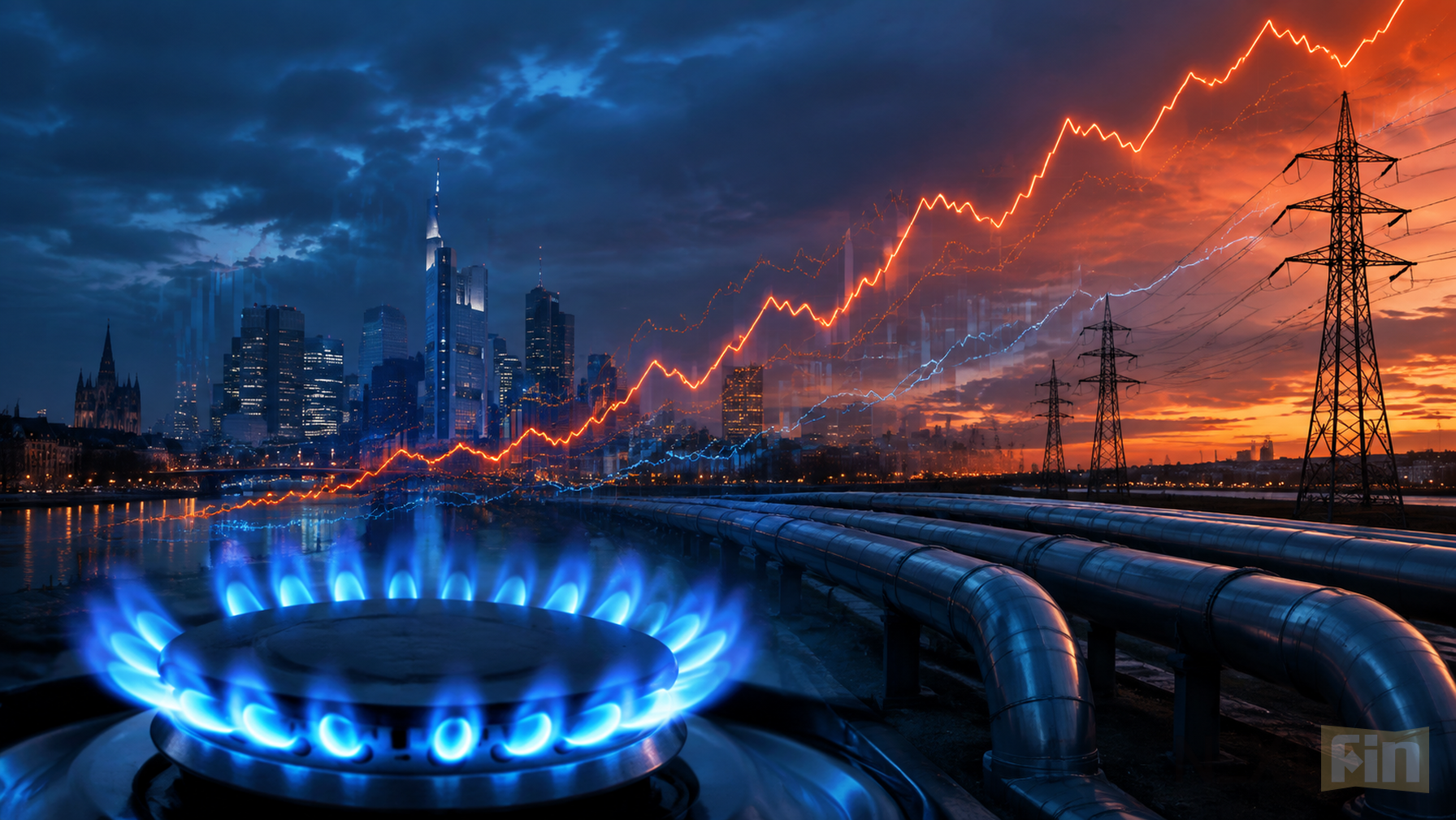 Natural Gas Eclipses Oil as Key Inflation Risk for European Debt