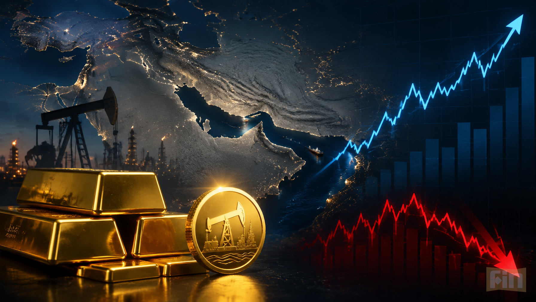 Gold Holds Decline as Middle East Flare-Up Fuels Fed Rate-Hike Bets