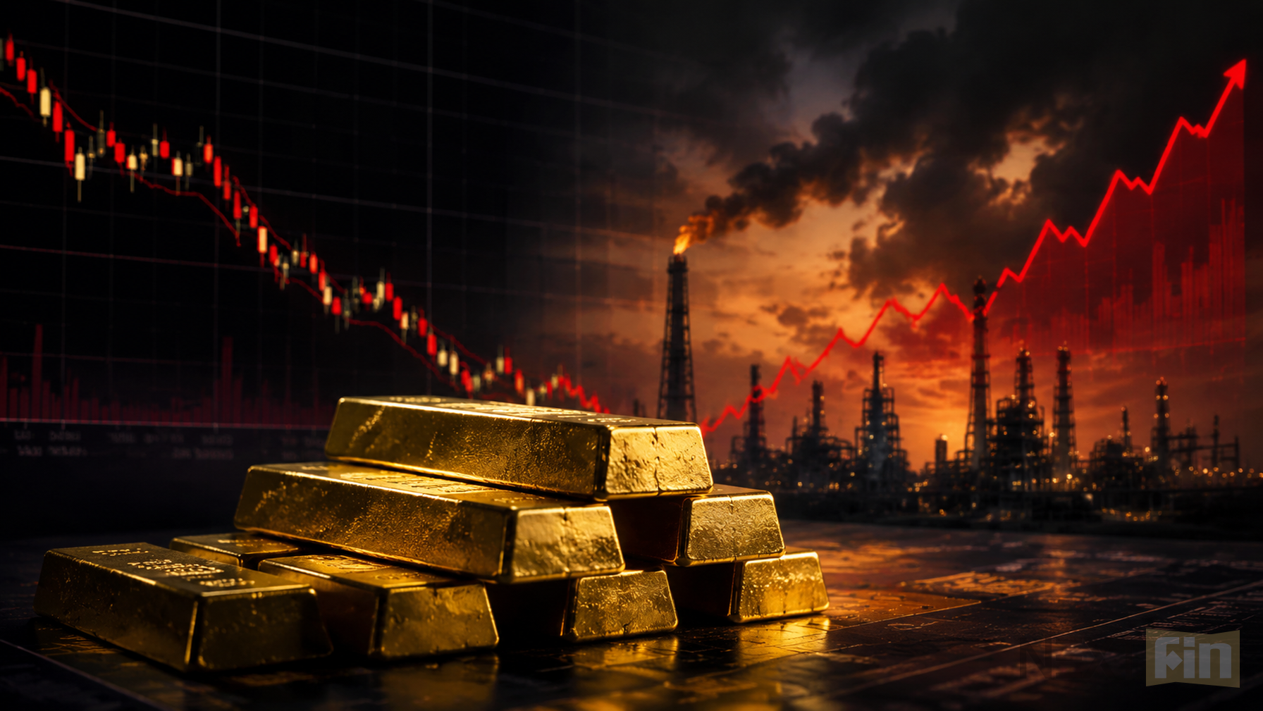 Gold Stumbles as Oil Spike and Bond Rout Force Market to Price Fed Rate Hikes