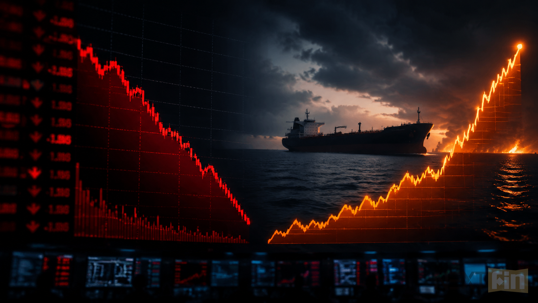 US-Iran Clashes Hit Stocks as Oil Rises and Rate-Hike Bets Surge