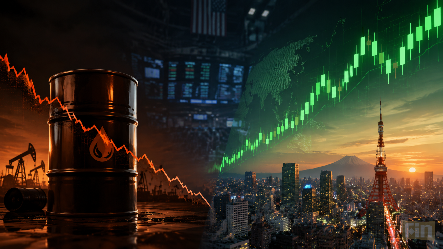 Oil Slips and Asian Shares Turn Mixed as Wall Street Rebound Eases Rate Fears
