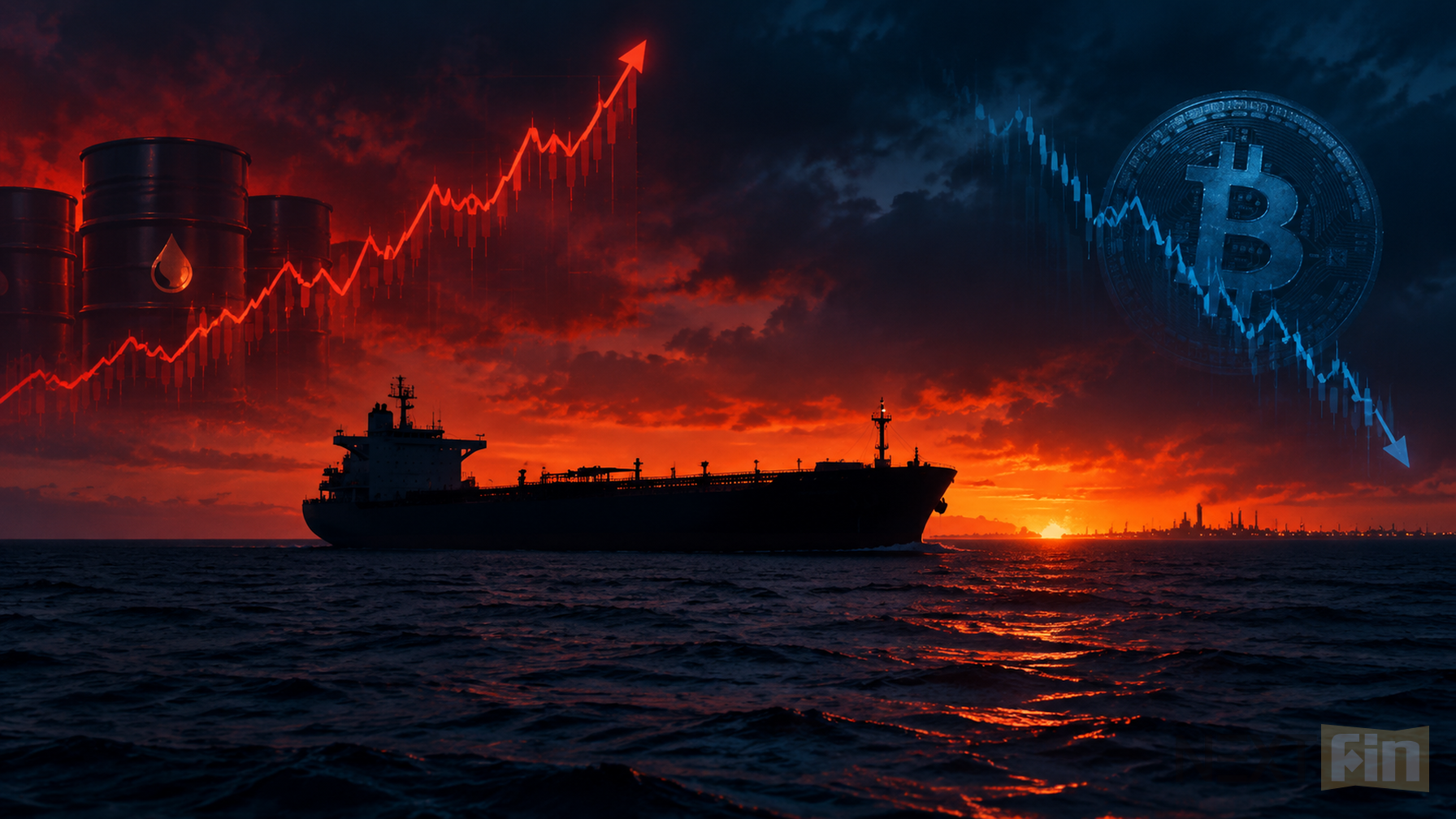 Oil Rises and Bitcoin Falls as U.S. Strikes Iranian Tankers