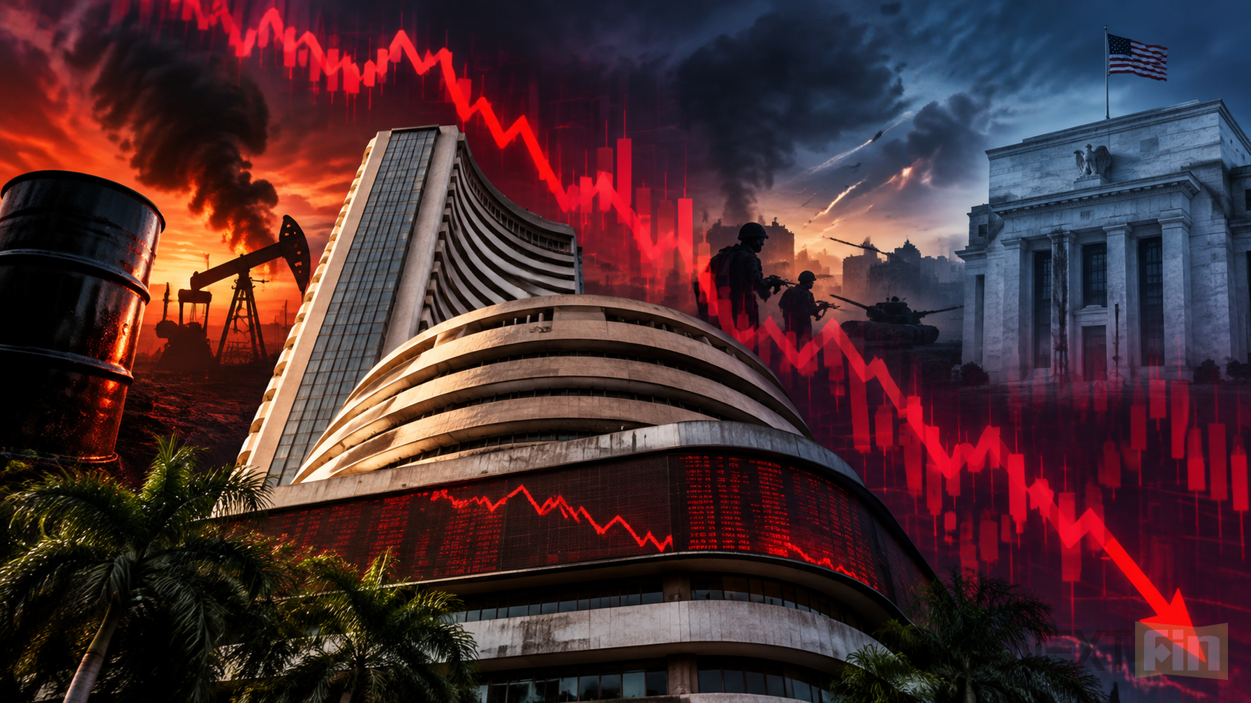 Indian Shares Open Lower as Mideast Tensions, US Rate-Hike Bets Weigh