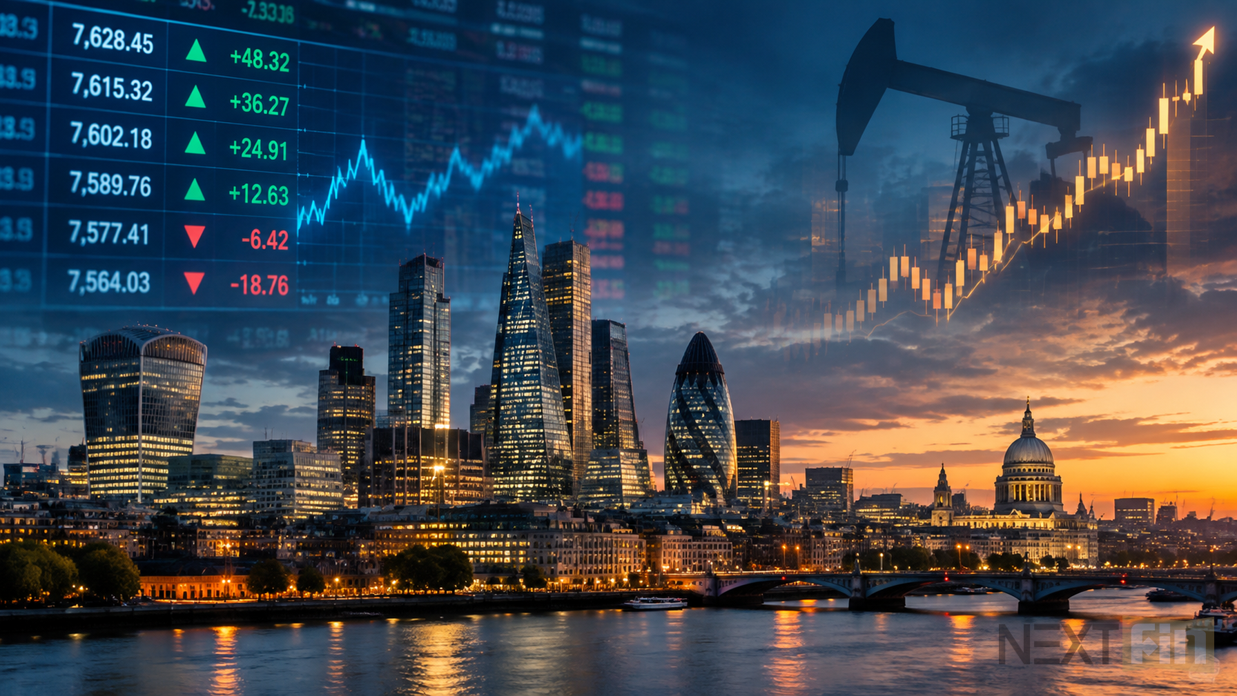 FTSE 100 Holds Steady as Oil Grinds Higher on Strait of Hormuz Escalation