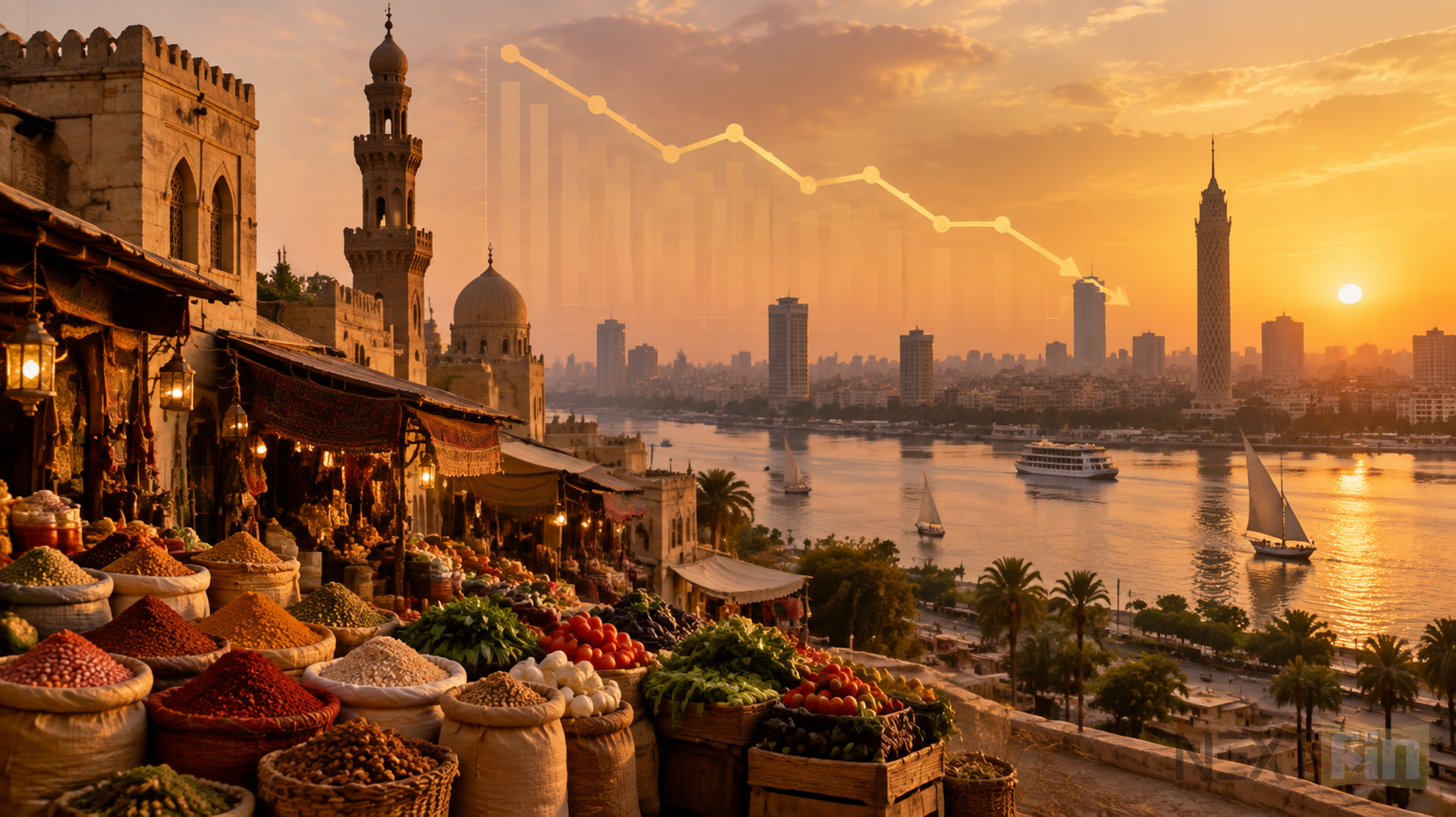Egypt Inflation Eases to 14.5% in August Despite War Pressures