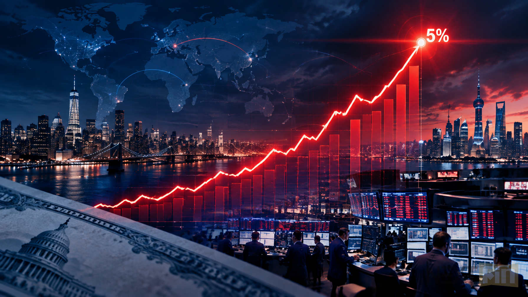 Global Bond Selloff Sends 10-Year Treasury Yields to Cusp of 5%