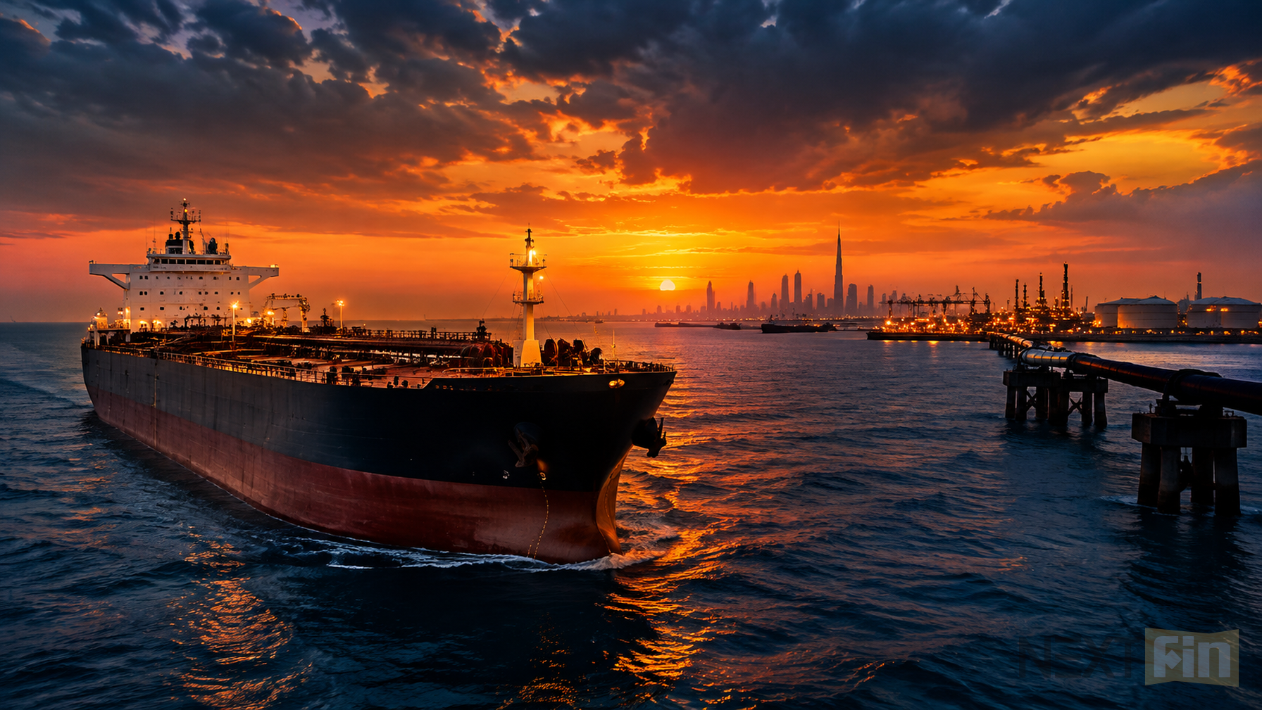 Brent Extends Losses as Saudi Reroutes Crude via Oman, but Gulf Stocks Stay Split