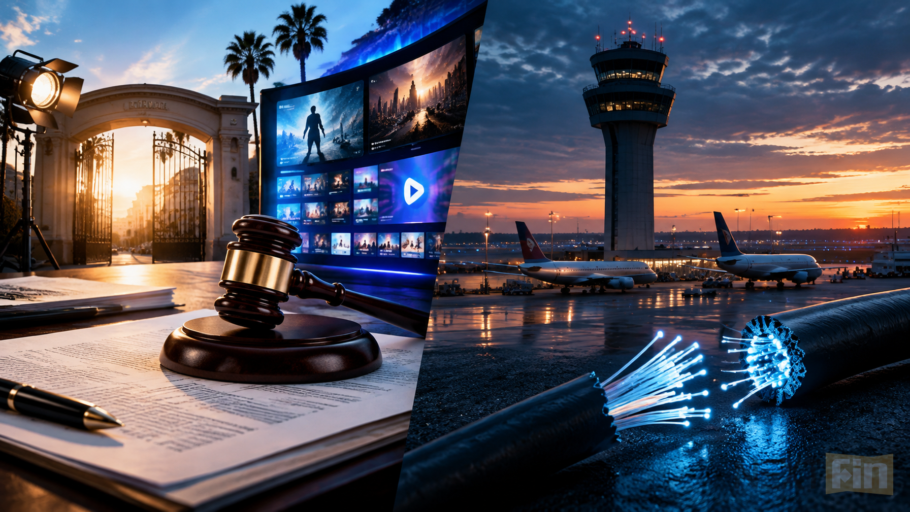 Paramount Settles Antitrust Suits, Clearing $110 Billion Warner Bros. Deal, as FAA Outage Snarls Northeast Air Travel
