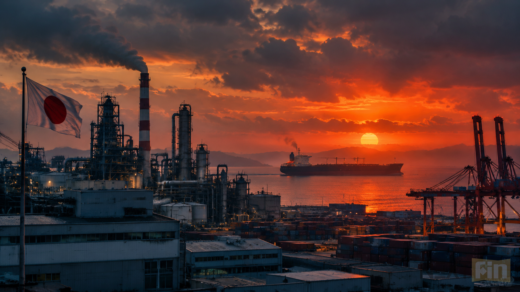 Japan's Output Falls For Second Month as Iran War Drags On