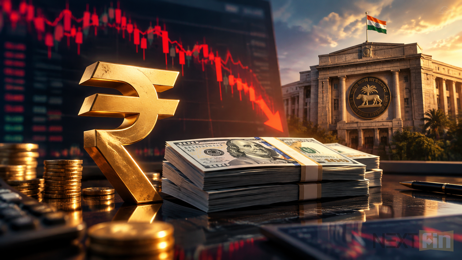 RBI Burns Through $51 Billion of Reserves to Defend the Rupee as It Nears a Record Low