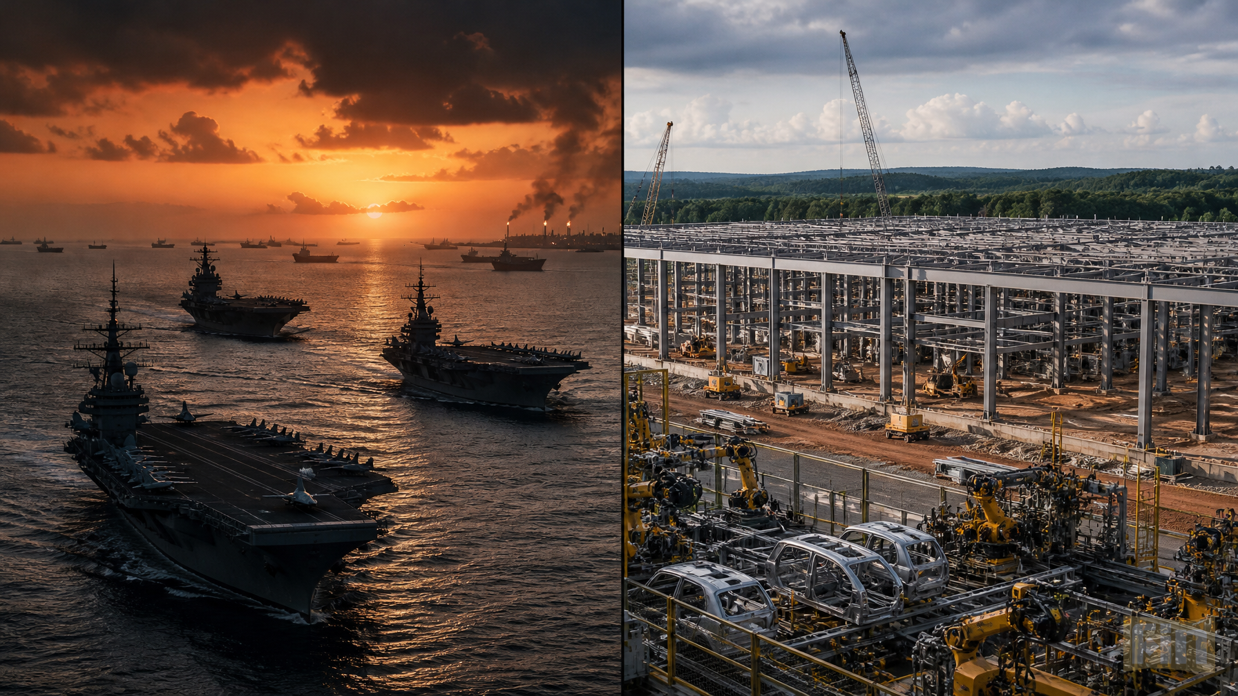 Oil at Five-Month Highs and a $4.2 Billion Bet: What the Iran Buildup and Audi's Georgia Plant Say About the New Risk Regime