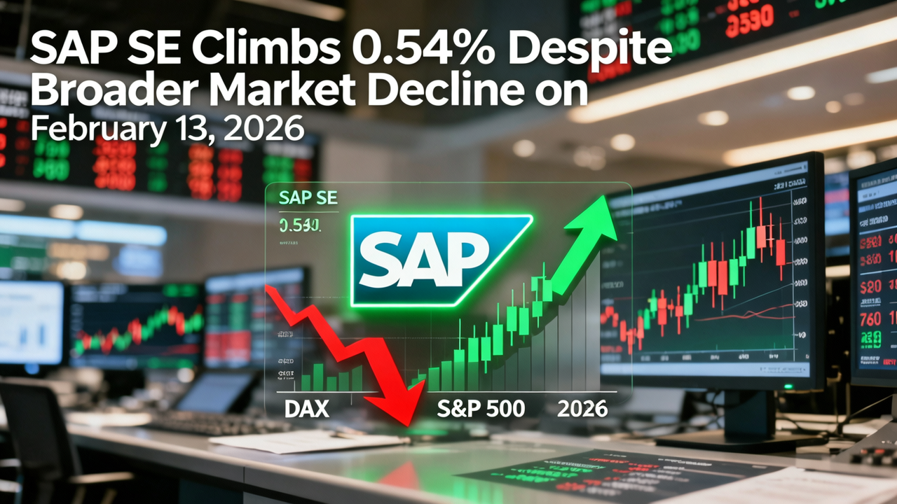 SAP SE Climbs 0.54% Despite Broader Market Decline on February 13, 2026