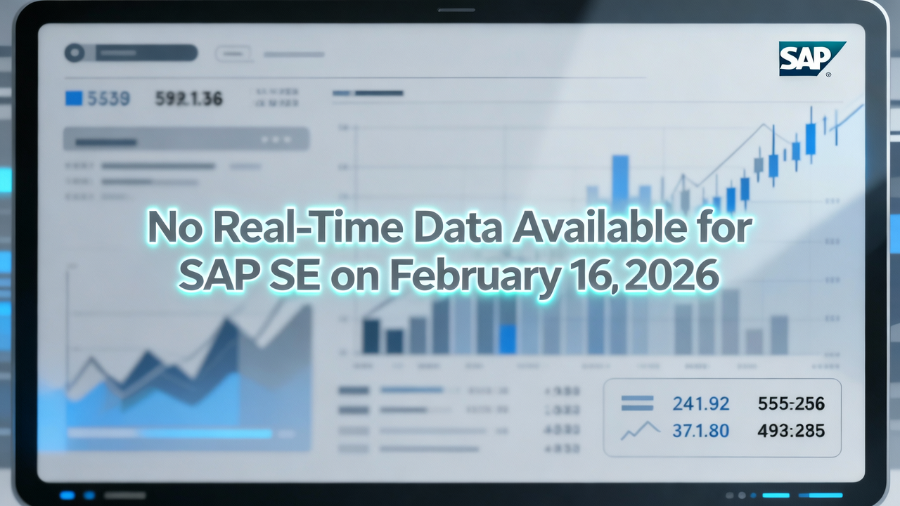 No Real-Time Data Available for SAP SE on February 16, 2026