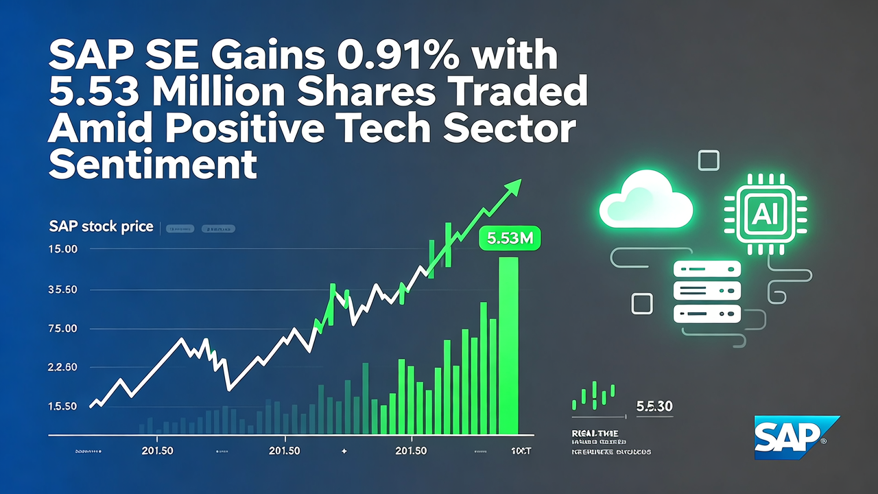 SAP SE Gains 0.91% with 5.53 Million Shares Traded Amid Positive Tech Sector Sentiment