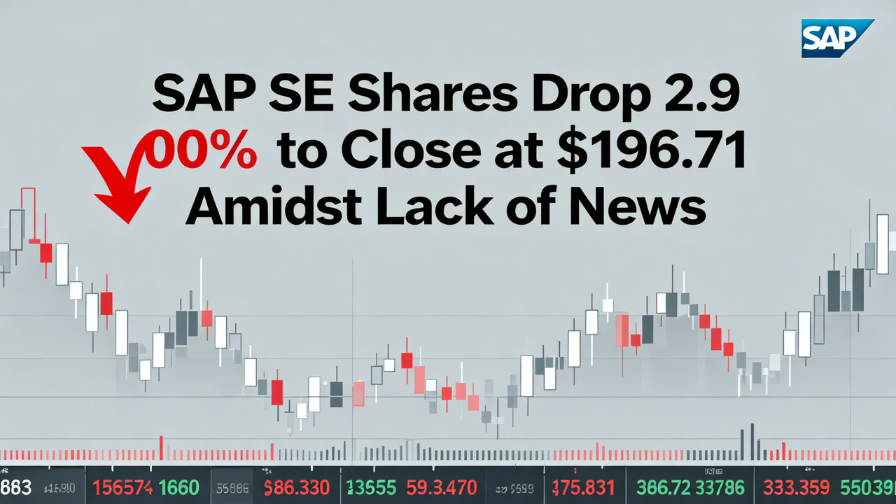 SAP SE Shares Drop 2.90% to Close at $196.71 Amidst Lack of News