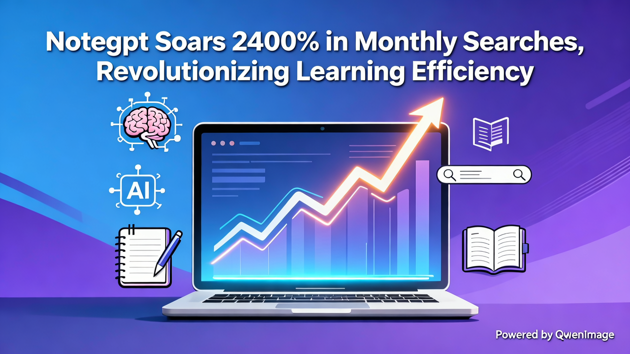 Notegpt Soars 2400% in Monthly Searches, Revolutionizing Learning Efficiency